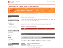 Tablet Screenshot of agendaimmigracio.cat